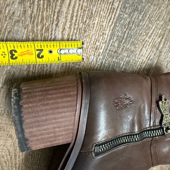 Fly London 37 (6.5-7) Mint near new Brown Leather Ankle Boots with Metal Eyelets - Picture 14 of 15